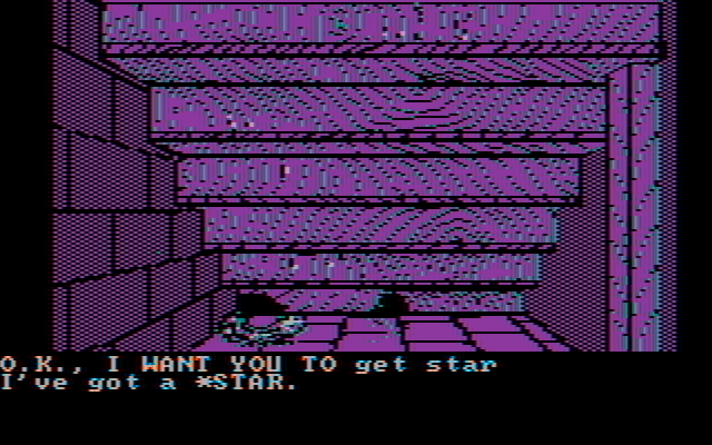 Sorcerer of Claymorgue Castle IBM PC/Compatibles Screenshot: I found a star!