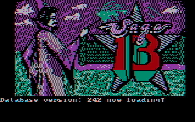 Sorcerer of Claymorgue Castle IBM PC/Compatibles Screenshot: The adventure is now loading!