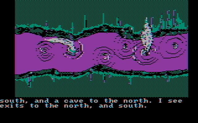Sorcerer of Claymorgue Castle IBM PC/Compatibles Screenshot: Some bubbling lava...