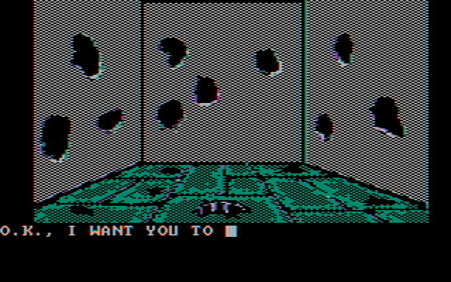 Sorcerer of Claymorgue Castle IBM PC/Compatibles Screenshot: Ok, what should I do now...?