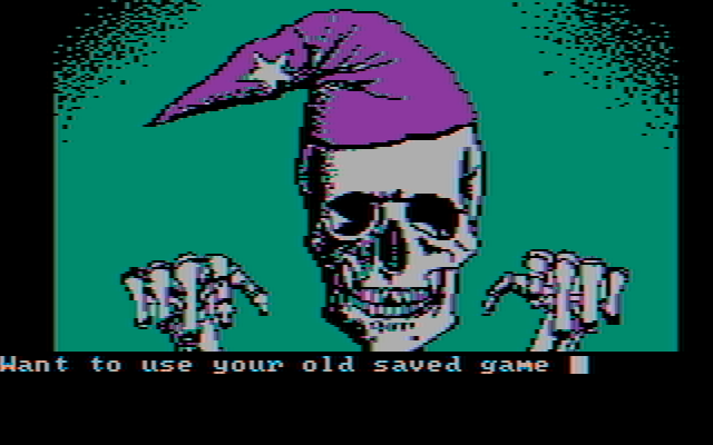 Sorcerer of Claymorgue Castle IBM PC/Compatibles Screenshot: Don't fall, or the game is over!
