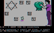 Sorcerer of Claymorgue Castle for IBM PC/Compatibles - Checking my inventory to see if I have anything useful...