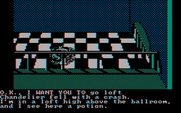 Sorcerer of Claymorgue Castle for IBM PC/Compatibles - View from a loft...