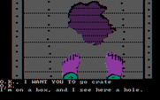 Sorcerer of Claymorgue Castle for IBM PC/Compatibles - On top of a smashed box...