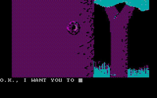 Sorcerer of Claymorgue Castle IBM PC/Compatibles Screenshot: Lost in the woods?