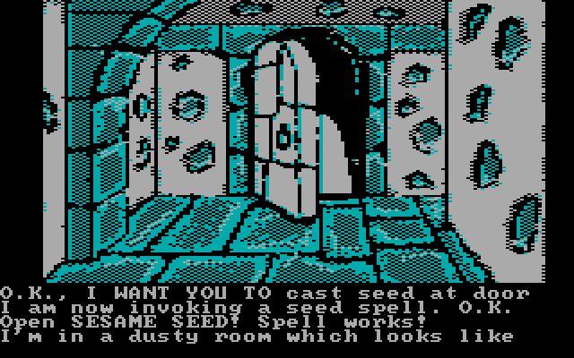 Sorcerer of Claymorgue Castle IBM PC/Compatibles Screenshot: Where does this door lead?
