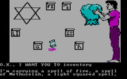 Sorcerer of Claymorgue Castle for IBM PC/Compatibles - Checking inventory.