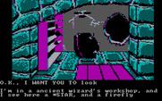 Sorcerer of Claymorgue Castle for IBM PC/Compatibles - Examining an ancient workshop.