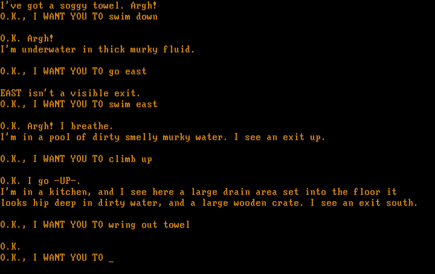 Sorcerer of Claymorgue Castle IBM PC/Compatibles Screenshot: Exploring the area and picking up a few items.