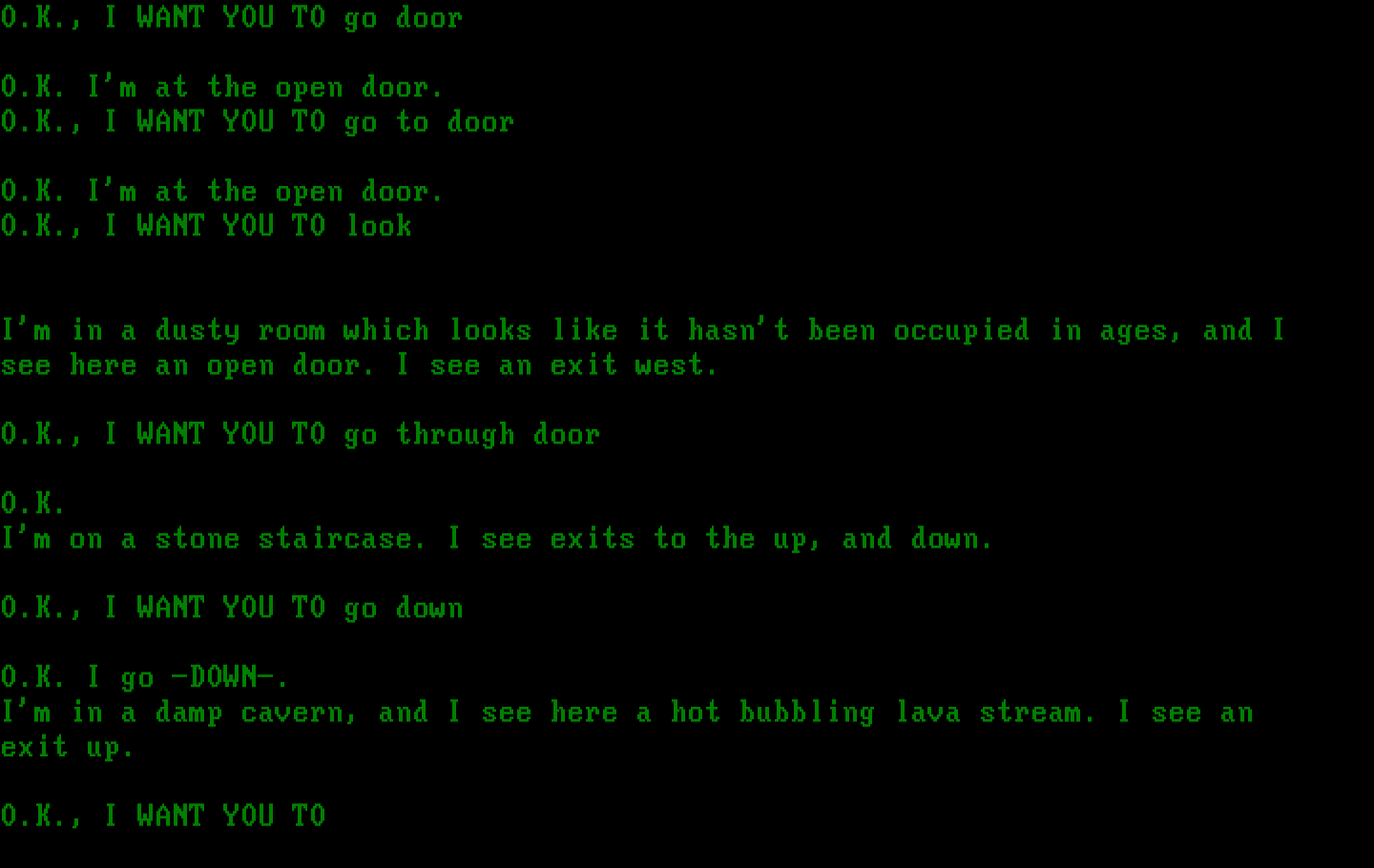 Sorcerer of Claymorgue Castle IBM PC/Compatibles Screenshot: Lava in an underground cave; be careful!
