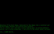 Sorcerer of Claymorgue Castle for IBM PC/Compatibles - The game begins outside a castle.