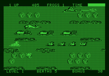 Frogger II: ThreeeDeep! for Apple II - Made it to the surface...