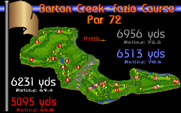 Links: Championship Course - Barton Creek for IBM PC/Compatibles - Barton Creek course map.
