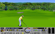 Links: Championship Course - Barton Creek for IBM PC/Compatibles - Teeing off on the first hole.