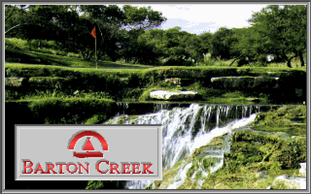 Links: Championship Course - Barton Creek IBM PC/Compatibles Screenshot: Title screen 2.