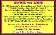 Avoid the Noid for IBM PC/Compatibles - Credits.