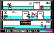 Avoid the Noid for IBM PC/Compatibles - Falling through a trap in the floor.
