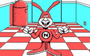 Avoid the Noid for IBM PC/Compatibles - The Noid laughs at you after a pizza is smashed.