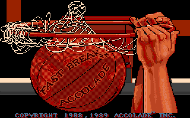 Fast Break Apple IIgs Screenshot: Title screen.
