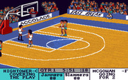 Fast Break for Apple IIgs - Taking a shot...will it go in?