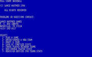 Full Count Baseball for IBM PC/Compatibles - The white on blue color scheme.