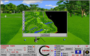 Links 386 Pro for IBM PC/Compatibles - Overhead view of the hole.