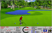 Links 386 Pro for IBM PC/Compatibles - Teeing off on the first hole...