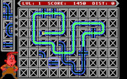 Pipe Dream for IBM PC/Compatibles - I'm out of space to build! But the distance is now 0 so the level is complete...