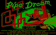 Pipe Dream for IBM PC/Compatibles - Title screen.