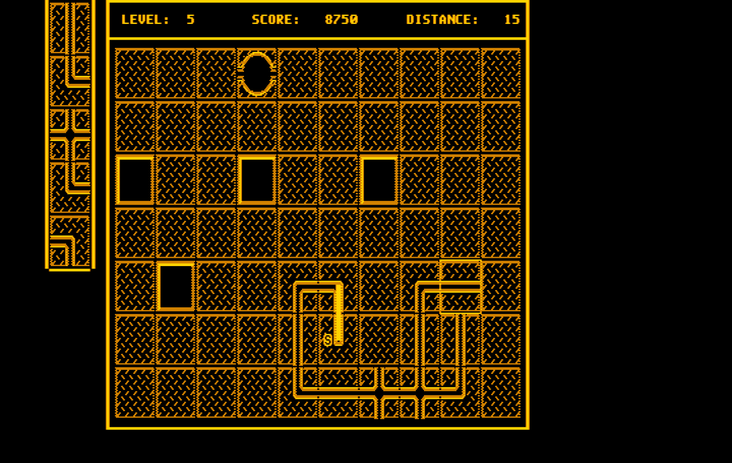 Pipe Dream IBM PC/Compatibles Screenshot: On to round 5...