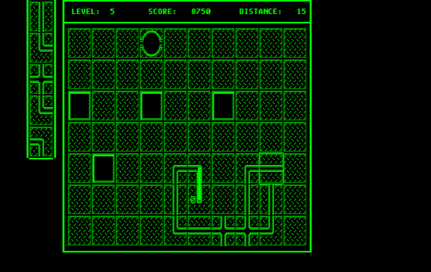 Pipe Dream IBM PC/Compatibles Screenshot: On to round 5...