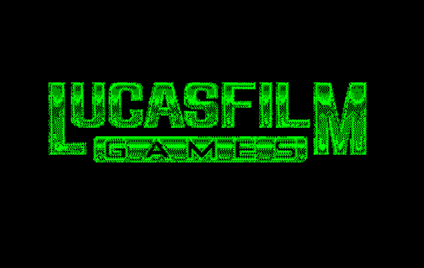 Pipe Dream IBM PC/Compatibles Screenshot: Lucasfilm Games logo.