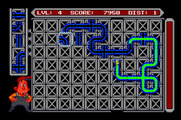 Pipe Dream for Apple IIgs - Earn bonus points for forming loops in the pipes.