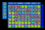 Pipe Dream for Apple IIgs - Some of the pipe pieces slow down the flooz as it fills extra space...