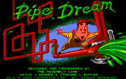 Pipe Dream for Amiga - Title screen.