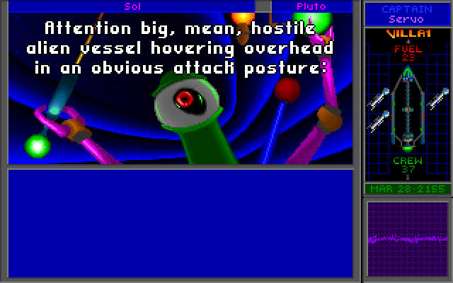 Star Control II IBM PC/Compatibles Screenshot: Each alien species has a different personality...some will help you, some won't...