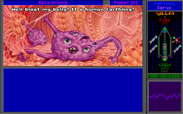 Star Control II IBM PC/Compatibles Screenshot: Some aliens are rather bizarre in appearance...