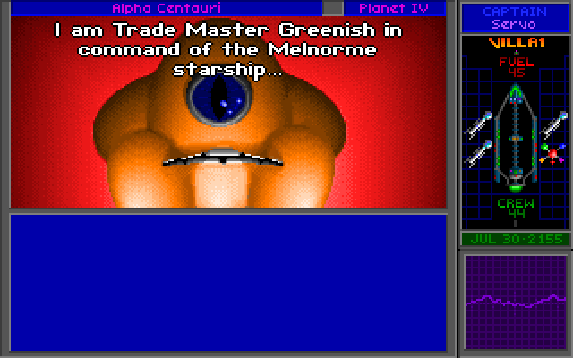 Star Control II IBM PC/Compatibles Screenshot: Talking with the Trade Master.