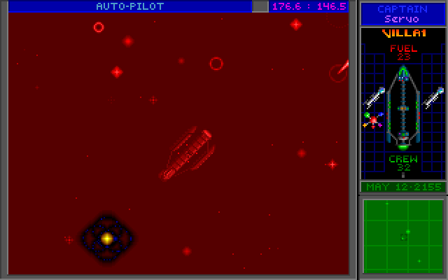 Star Control II IBM PC/Compatibles Screenshot: Fly through hyperspace to reach distant stars and planets.