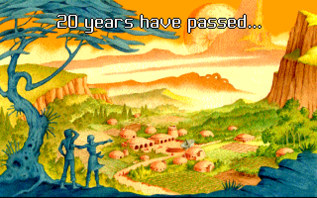 Star Control II IBM PC/Compatibles Screenshot: Scientists are stranded on this planet for 20 years...