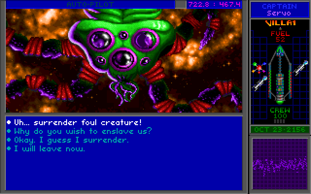 Star Control II IBM PC/Compatibles Screenshot: The Ur-Quan are unlikely to surrender...