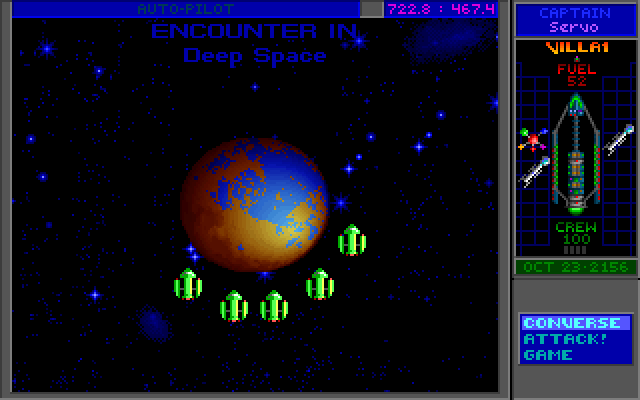 Star Control II IBM PC/Compatibles Screenshot: Uh oh, an encounter with the Ur-Quan!