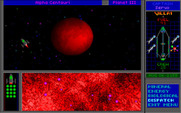 Star Control II for IBM PC/Compatibles - Dispatch a landing crew to gather up minerals.