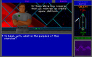 Star Control II for IBM PC/Compatibles - Talking with the commander of the station orbiting Earth.
