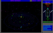 Star Control II for IBM PC/Compatibles - Entering the Delta Centauri system.