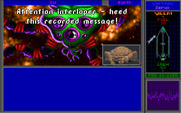 Star Control II for IBM PC/Compatibles - A probe delivers a recorded message.