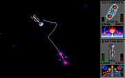 Star Control II for IBM PC/Compatibles - Battle with an alien probe.