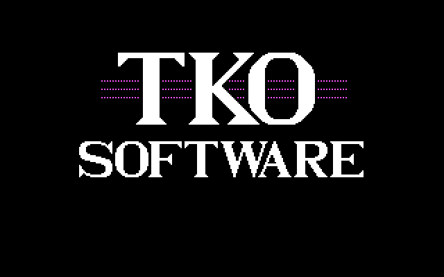 Uptown Gambler IBM PC/Compatibles Screenshot: TKO Software logo.