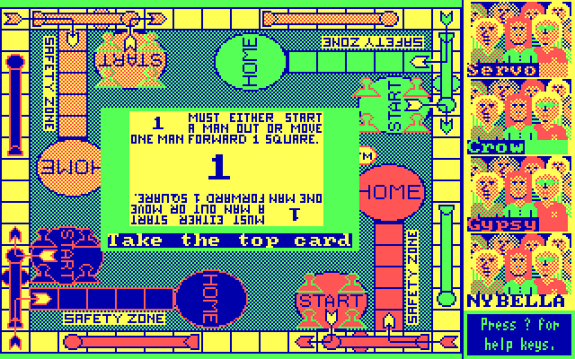 Sorry! IBM PC/Compatibles Screenshot: Take the top card.