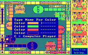 Sorry! for IBM PC/Compatibles - Setup the players for a new game.